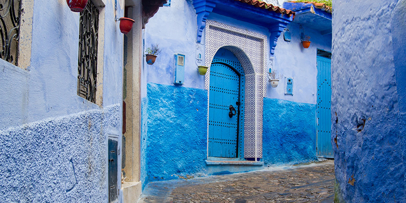 Ciudad azul Marruecos